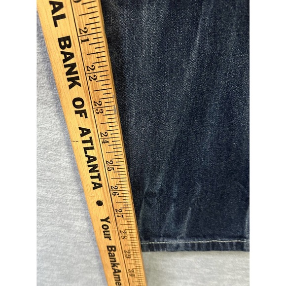 Lane Bryant 18 Womens Jeans Slim Fit Tapered Zipper Ankle Dark Blue Denim Wash - Picture 13 of 14
